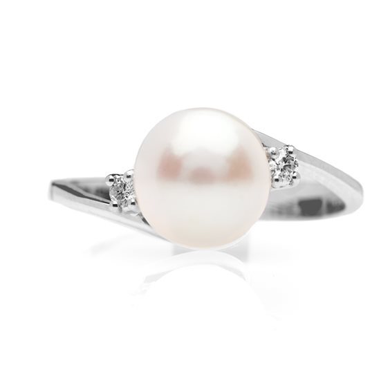 Anello Promesse Donna in Oro bianco Diamante 0.04 Ct APF12FW - APF12FW